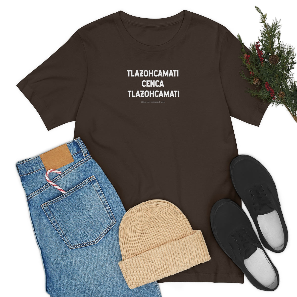 Tlazohcamati Cuenca Tlazohcamati (The Native American/AztecThank You) // Unisex Jersey Short Sleeve Tee