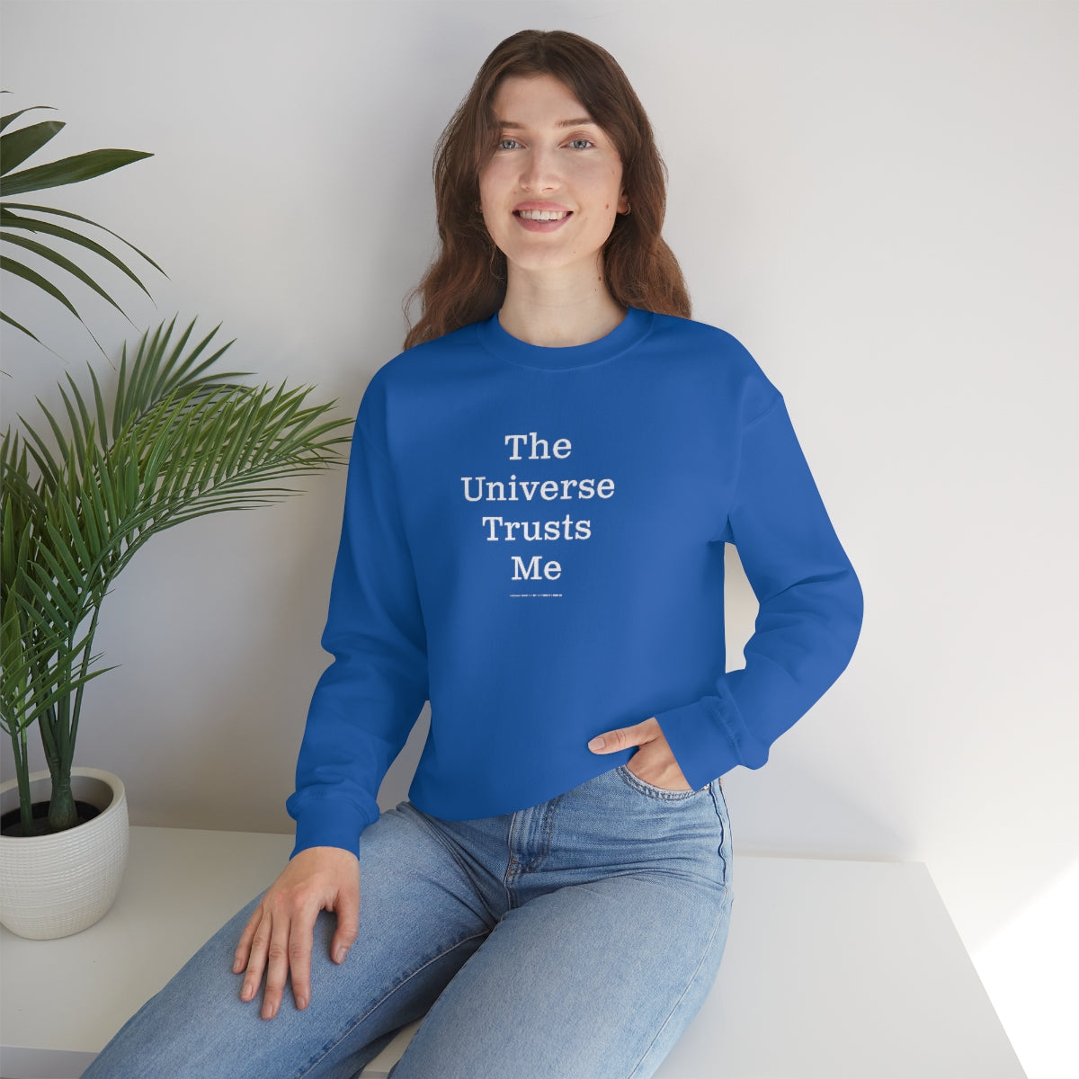 The Universe Trusts Me™ // Unisex Heavy Blend™ Crewneck Sweatshirt