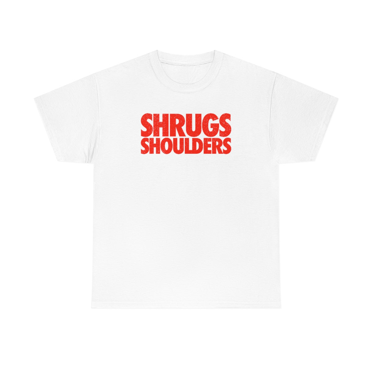 Shrugs Shoulders // Unisex Heavy Cotton Tee