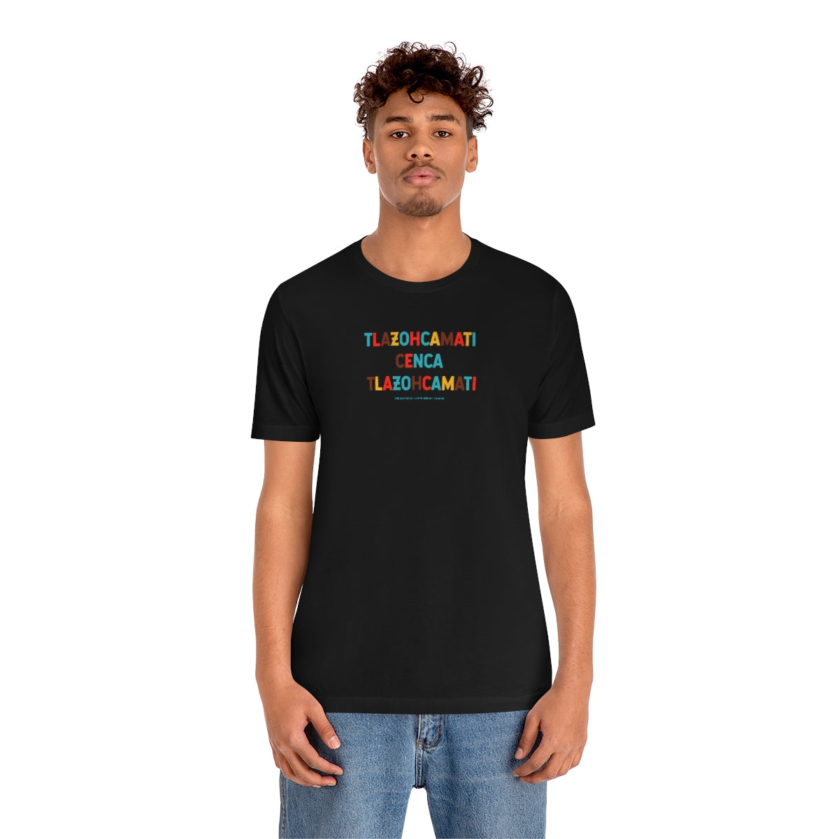 Tlazohcamati Cuenca Tlazohcamati (The Native American/AztecThank You) // Unisex Jersey Short Sleeve Tee