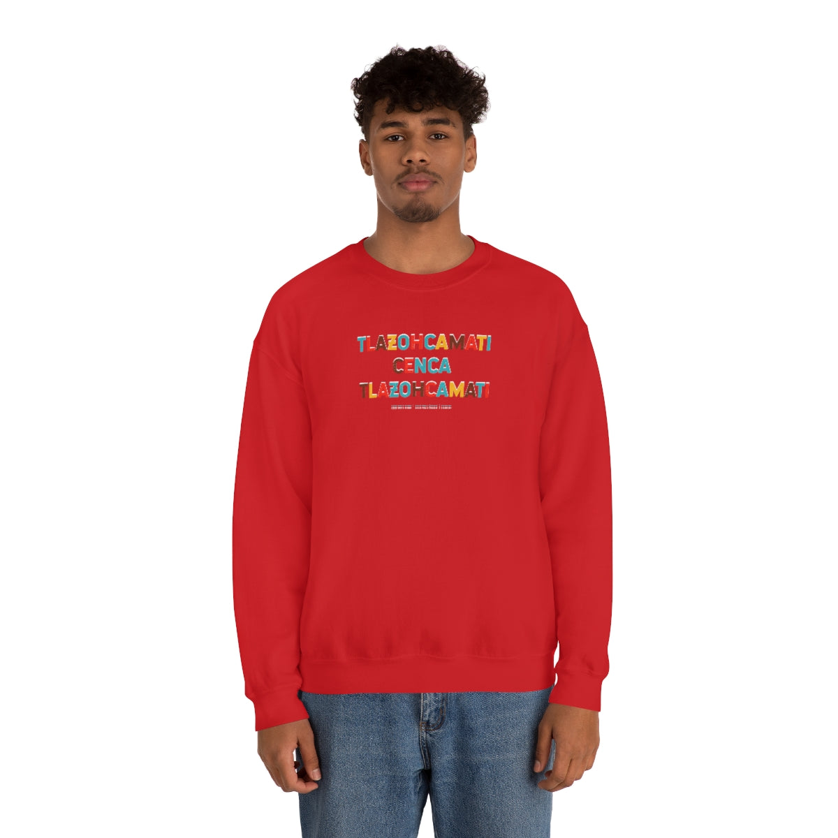Tlazohcamati (Aztec Thank You) // Unisex Heavy Blend™ Crewneck Sweatshirt