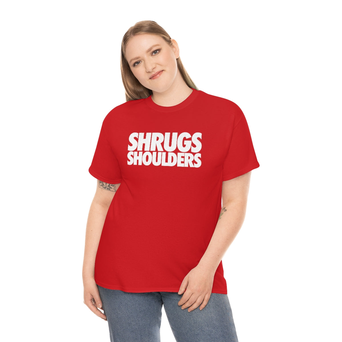 Shrugs Shoulders // Unisex Heavy Cotton Tee