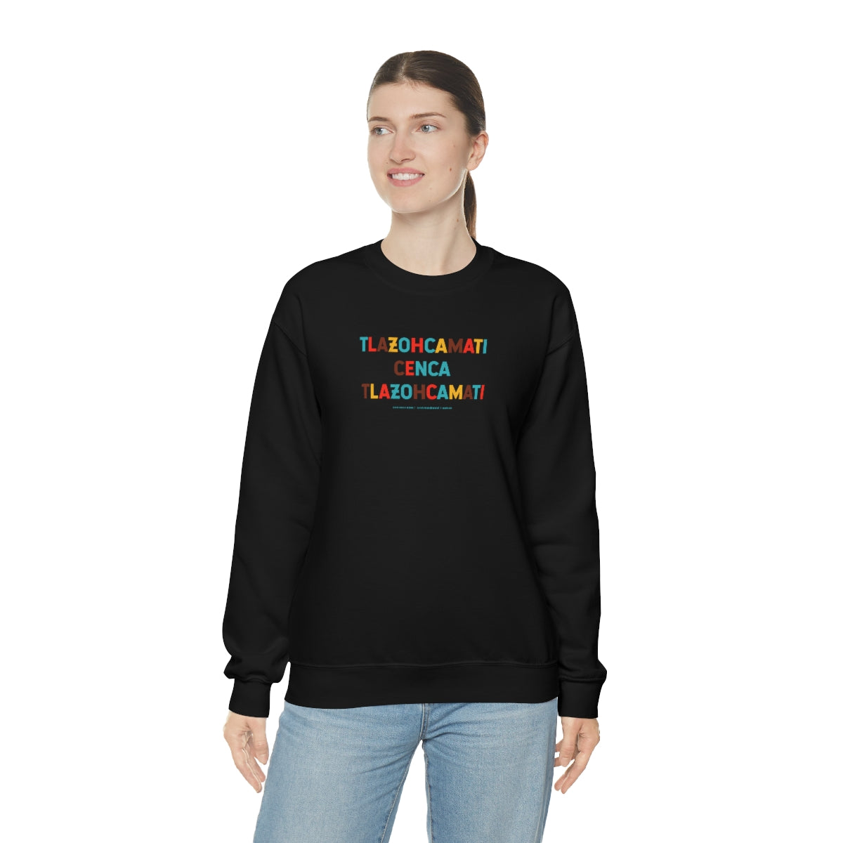 Tlazohcamati (Aztec Thank You) // Unisex Heavy Blend™ Crewneck Sweatshirt