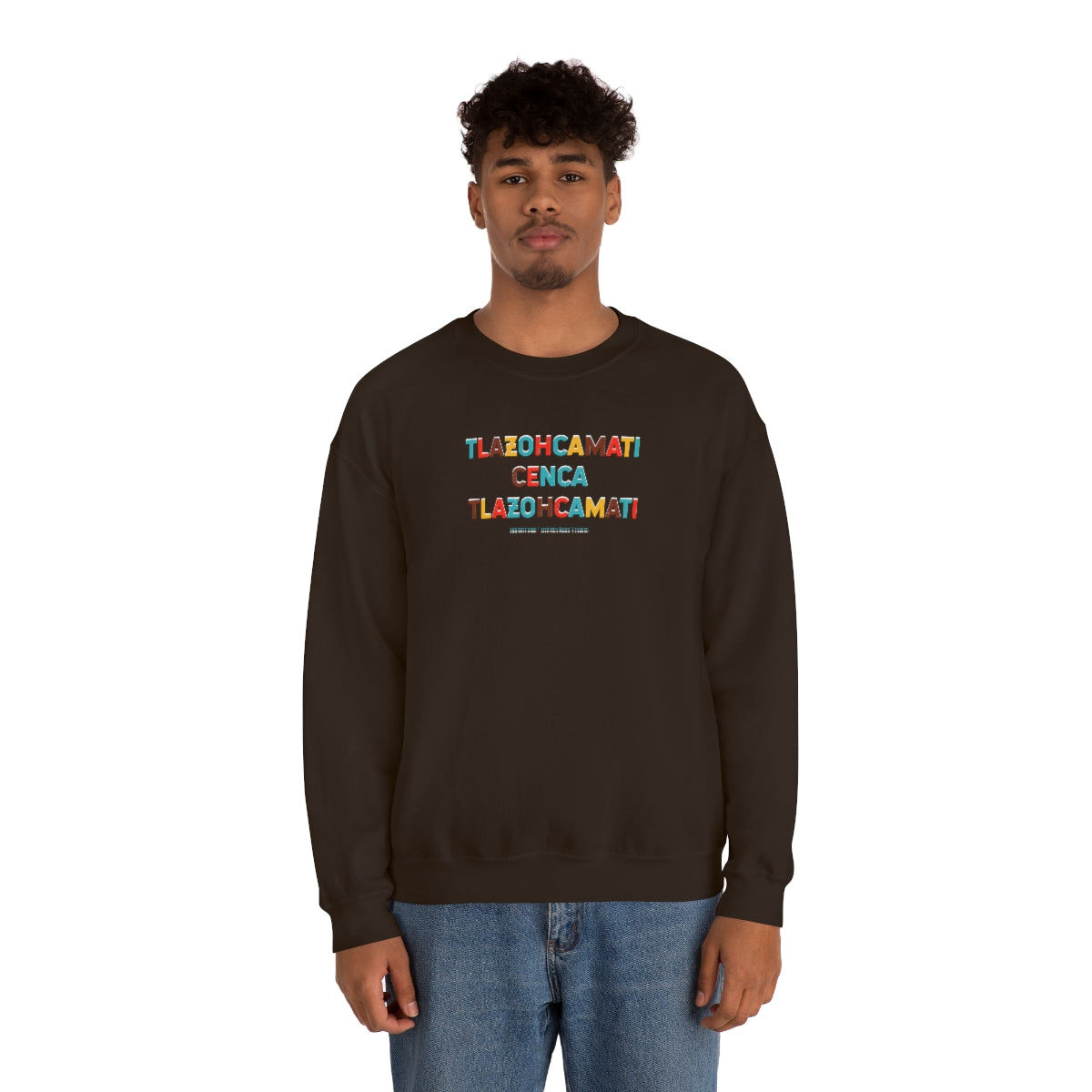 Tlazohcamati (Aztec Thank You) // Unisex Heavy Blend™ Crewneck Sweatshirt