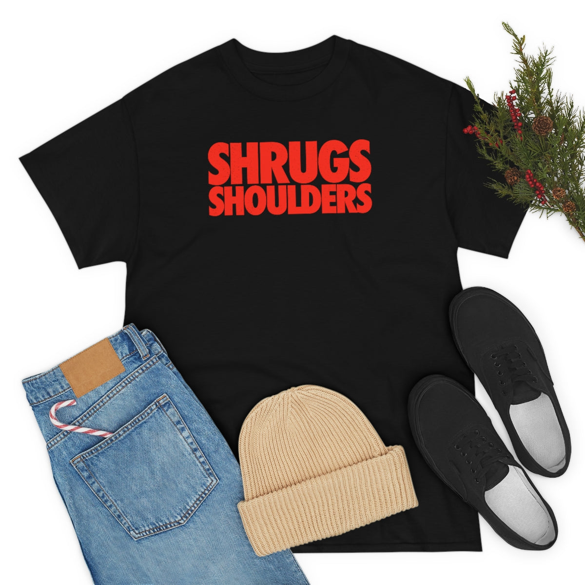 Shrugs Shoulders // Unisex Heavy Cotton Tee