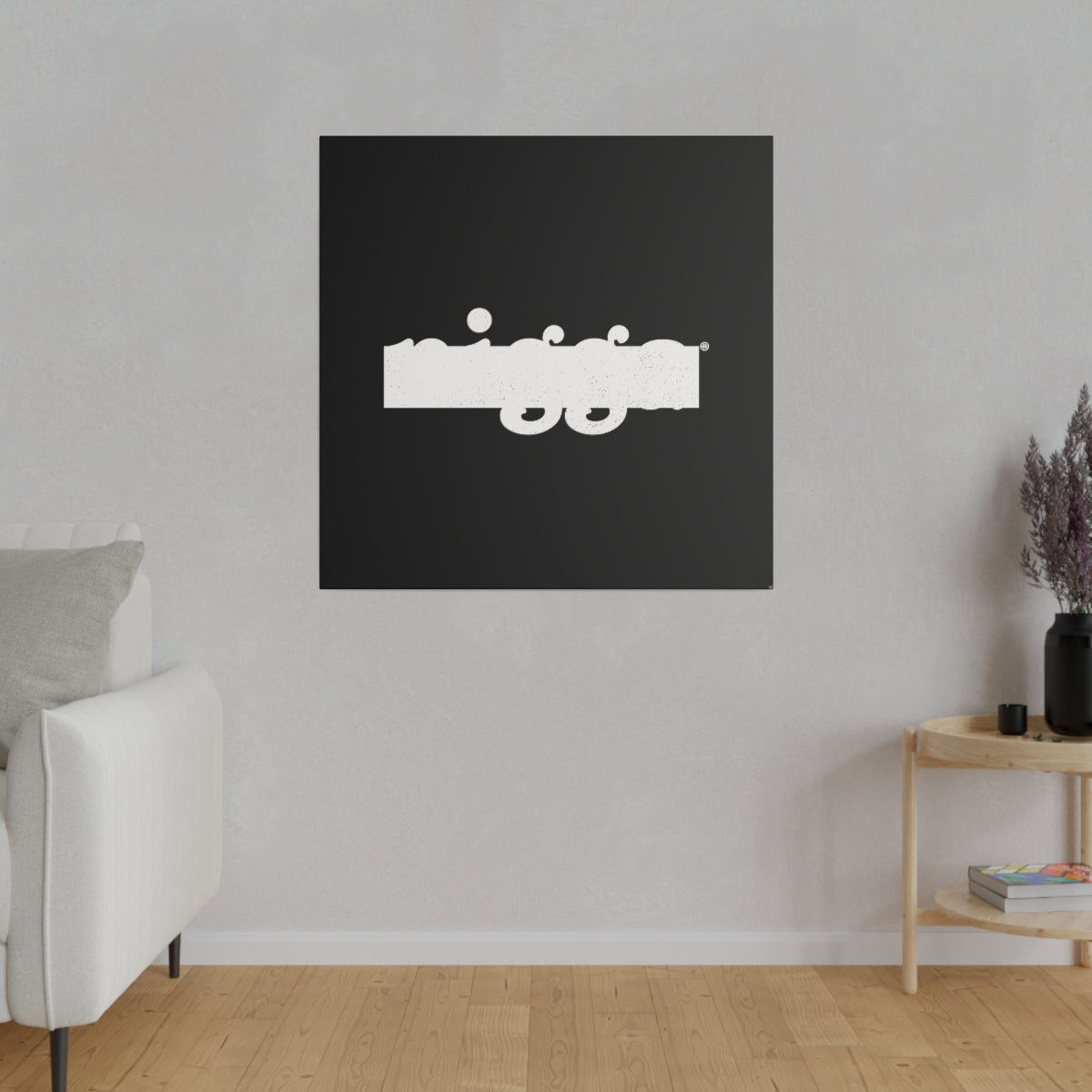 That White Nigga™ // Matte Canvas, Stretched, 0.75"