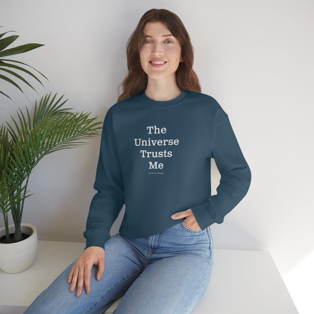 The Universe Trusts Me™ // Unisex Heavy Blend™ Crewneck Sweatshirt