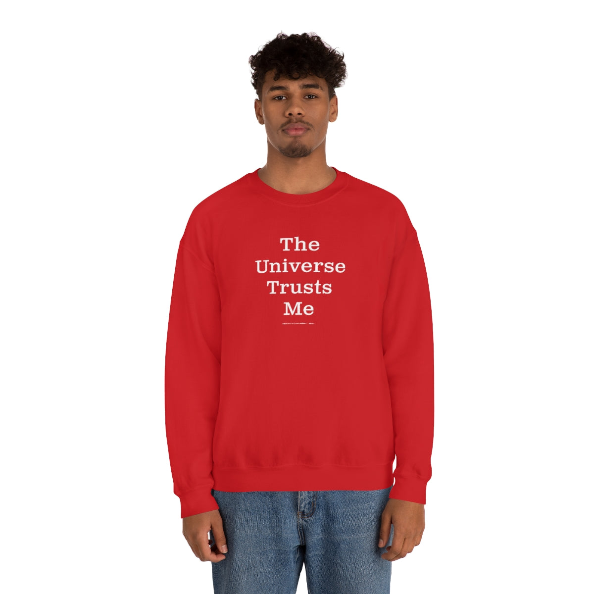 The Universe Trusts Me™ // Unisex Heavy Blend™ Crewneck Sweatshirt
