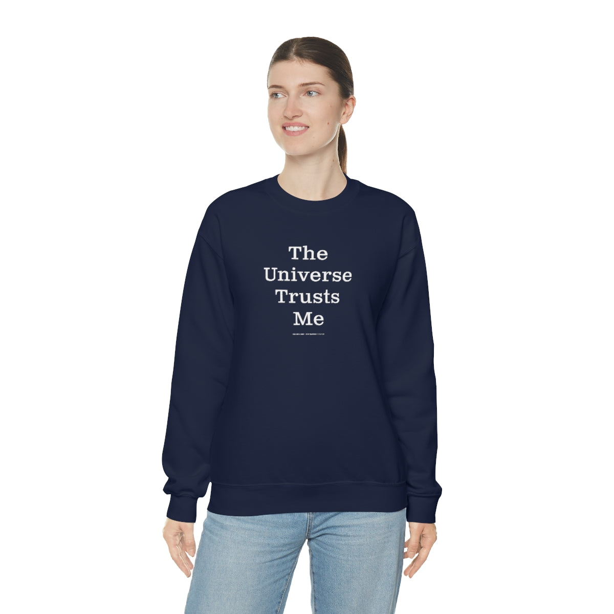 The Universe Trusts Me™ // Unisex Heavy Blend™ Crewneck Sweatshirt
