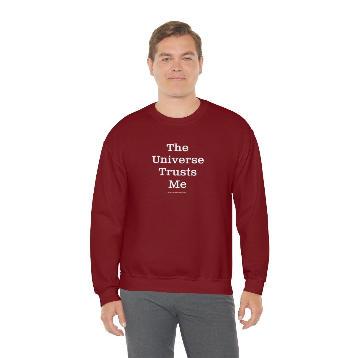 The Universe Trusts Me™ // Unisex Heavy Blend™ Crewneck Sweatshirt