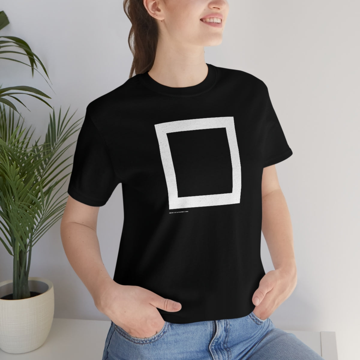 Square (blanca) // Unisex Jersey Short Sleeve Tee