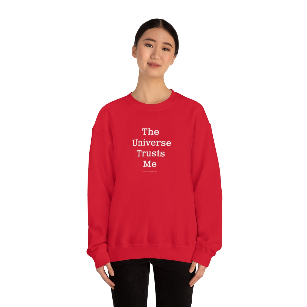 The Universe Trusts Me™ // Unisex Heavy Blend™ Crewneck Sweatshirt