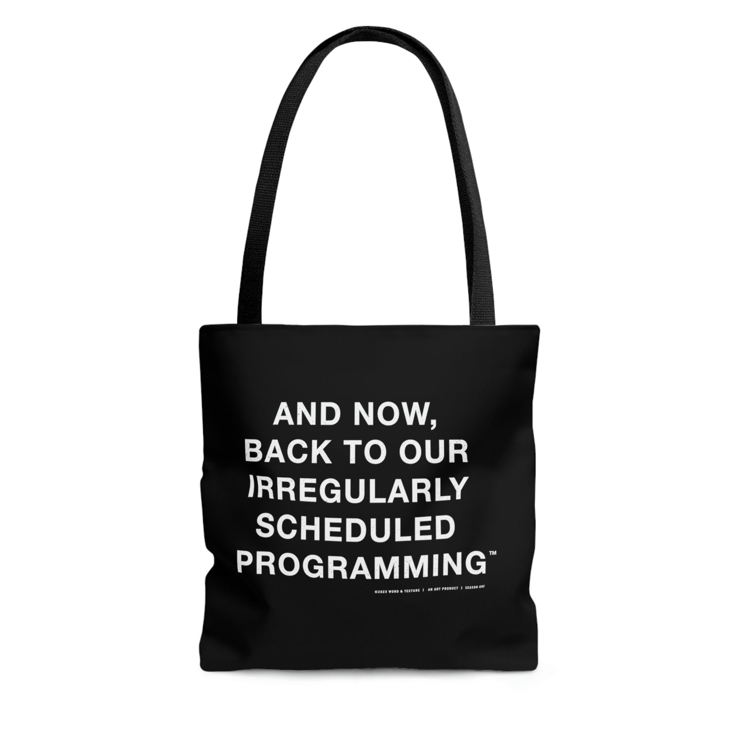Irregular Programming (Blacked) // Tote Bag (AOP)