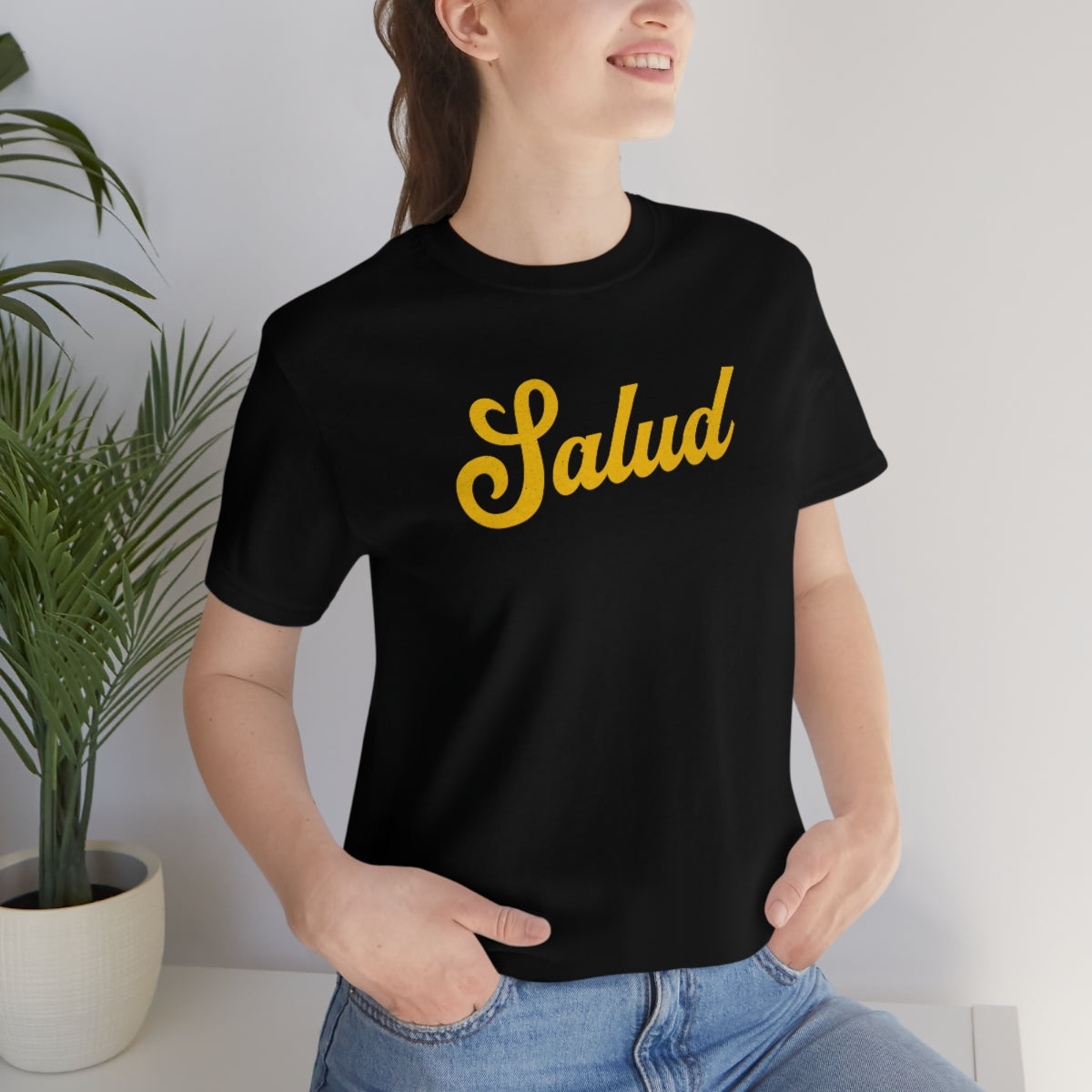 Salud™ (amarilla) // Unisex Jersey Short Sleeve Tee