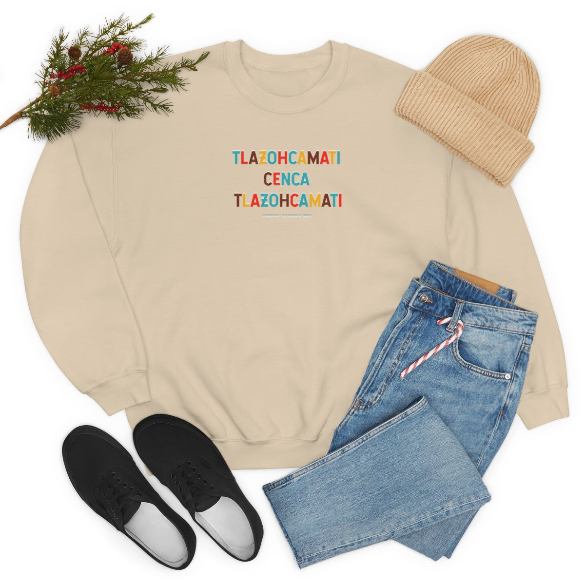 Tlazohcamati (Aztec Thank You) // Unisex Heavy Blend™ Crewneck Sweatshirt